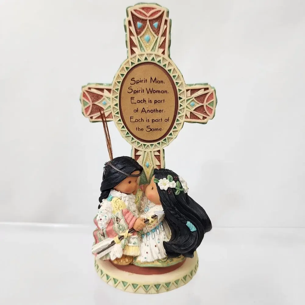 Friends of the Feather Wedding Standing Cross Spirit Man / Woman Couple 1998